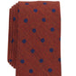 Gravata Blyth Dot Print Masculina Bar III Marrom Tamanho Regular