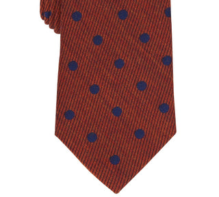 Gravata Blyth Dot Print Masculina Bar III Marrom Tamanho Regular