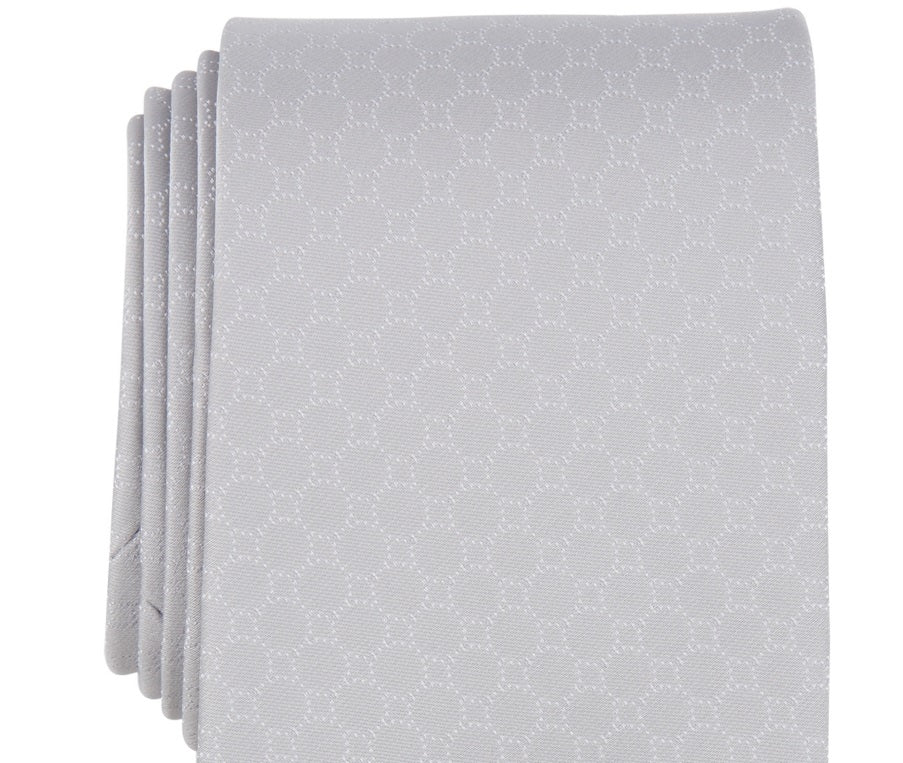 Gravata Pearsall Dot Masculina Michael Kors Cinza Tamanho Regular