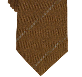 Gravata Alfani Masculina Slim Stripe Amarela Tamanho Regular