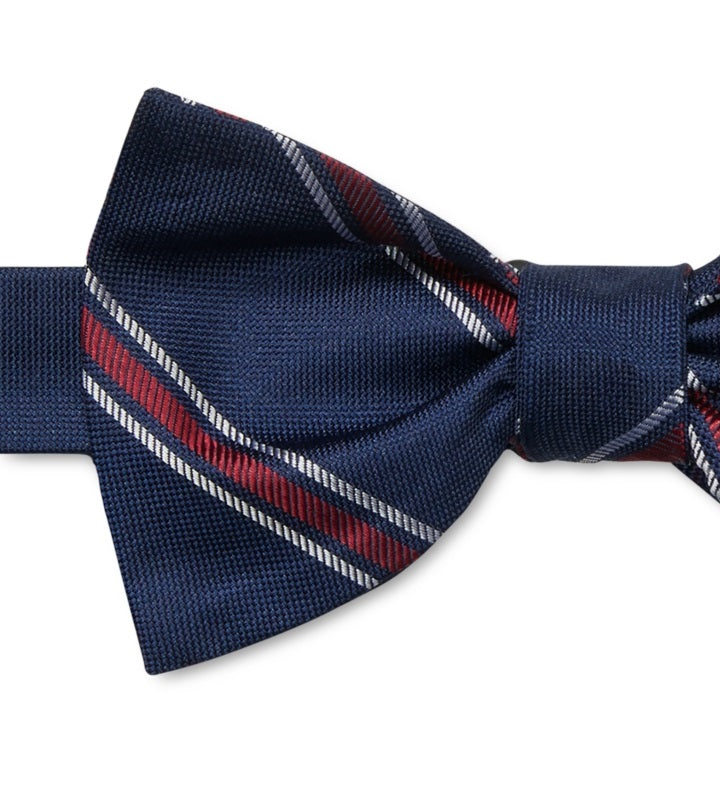 Tommy Hilfiger Rumi Stripe Self-Tie Bow Masculino Azul Tamanho Regular