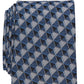 Gravata Perry Ellis Masculina Dunstan com Estampa Geométrica Azul Regular