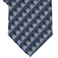 Gravata Perry Ellis Masculina Dunstan com Estampa Geométrica Azul Regular