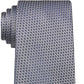 Gravata texturizada Tommy Hilfiger masculina com elos de corrente, azul, tamanho regular