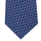 Gravata de seda Michael Kors Pindot Ground Diamond Masculina Azul Tamanho Regular