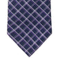 Gravata xadrez masculina Michael Kors roxa tamanho regular