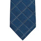 Calvin Klein Windowpane Grid Tie Masculino Azul Tamanho Regular