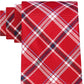 Gravata xadrez clássica Chicago masculina Tommy Hilfiger vermelha tamanho regular