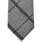 Gravata Slim Grid Masculina Calvin Klein Cinza Tamanho Regular