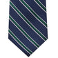 Gravata listrada Tommy Hilfiger Kingston masculina verde tamanho regular