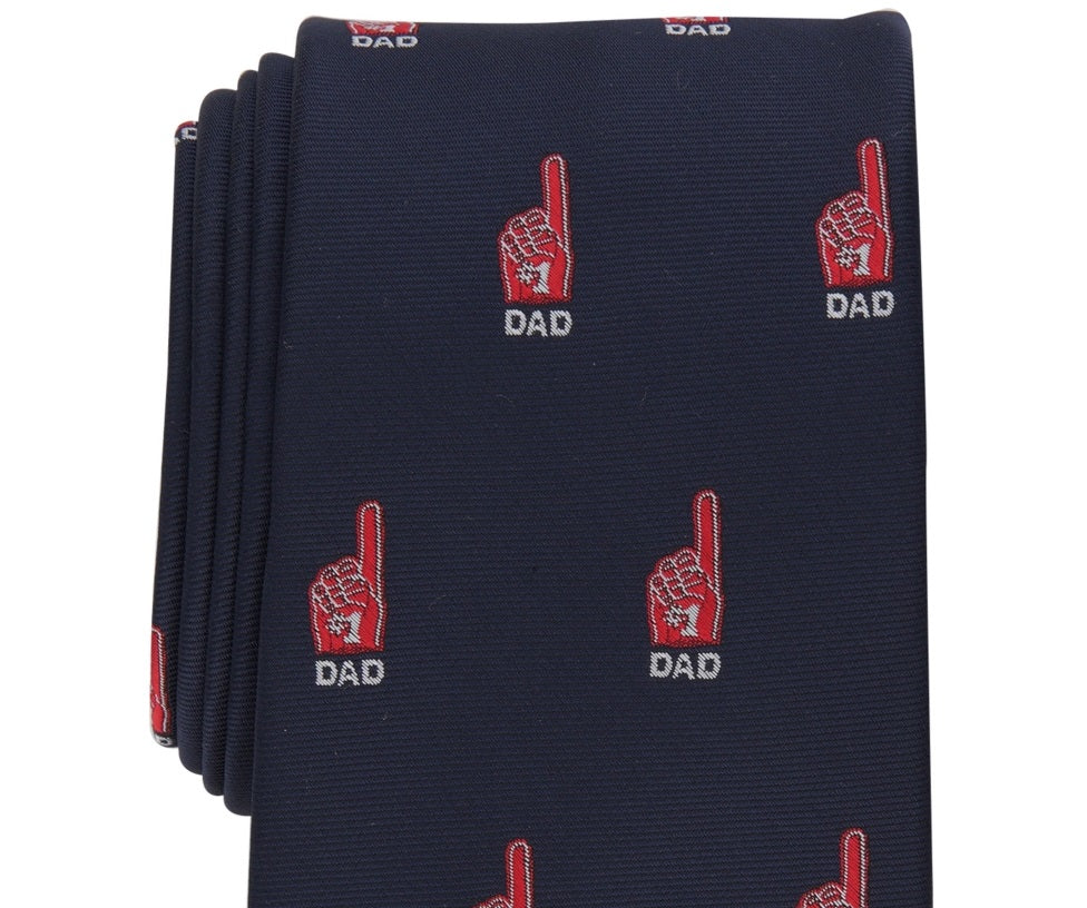Gravata Club Room Masculina Classic 1 Dad Dia dos Pais Azul Tamanho Regular
