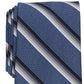 Gravata Abbott Stripe Masculina Perry Ellis Cinza Regular
