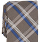 Gravata xadrez Sadies masculina Michael Kors marrom tamanho regular