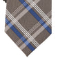 Gravata xadrez Sadies masculina Michael Kors marrom tamanho regular