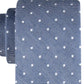 Gravata Tommy Hilfiger Masculina de Linho com Bolinhas Azul Tamanho Regular