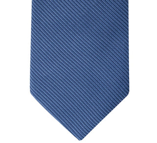 Calvin Klein Men's Shiny Mini Stripe Solid Tie Azul Tamanho Regular