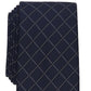 Gravata Alfani Slim Grid Masculina Azul Tamanho Regular