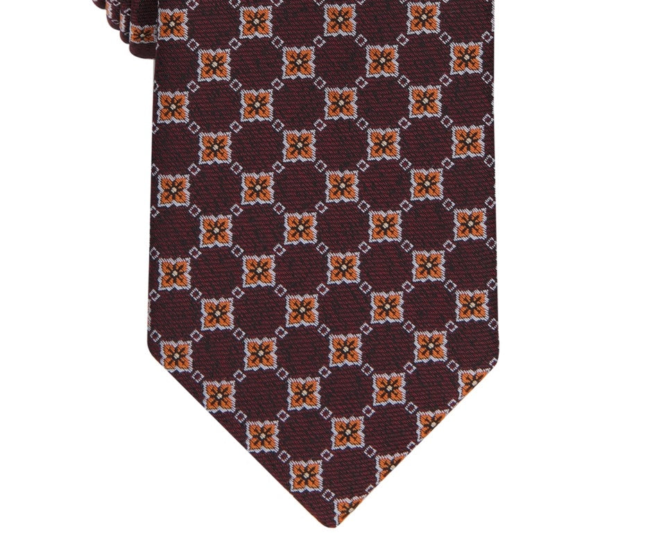 Gravata Skinny Nostrand Masculina Bar III Marrom Tamanho Regular