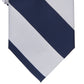 Gravata listrada clássica masculina Club Room, azul, tamanho regular