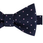 Gravata borboleta de seda Tommy Hilfiger masculina com vários pontos, azul, tamanho regular