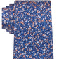 Gravata de seda floral botânica masculina Tommy Hilfiger Kai, azul, tamanho regular