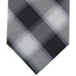 Gravata xadrez Denton masculina Michael Kors preta tamanho regular