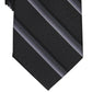 Gravata Abbott Stripe Masculina Perry Ellis Preta Regular