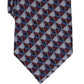 Gravata Perry Ellis Masculina Dunstan com Estampa Geométrica Vermelha Tamanho Regular
