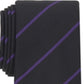 Gravata Alfani Masculina Hadley Stripe Roxa Tamanho Regular