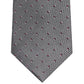 Gravata retangular geométrica com design clássico Michael Kors masculina, cinza, tamanho regular