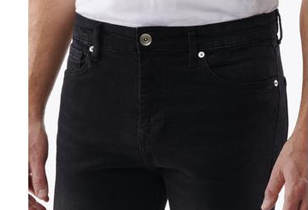 Calça Lazer Masculina Slim Fit Comfort Flex Stretch 9.5 Preta Tamanho 36
