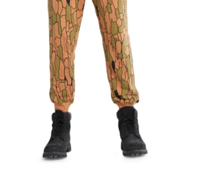 Calça de moletom Timberland masculina com forro de lã e cordão, verde, tamanho extragrande