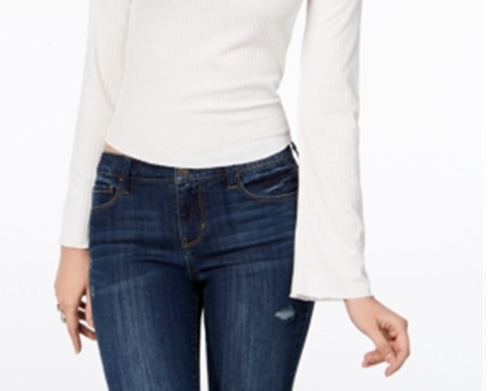 Top American Rag Junior com recorte nas costas, branco, tamanho extragrande