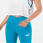 Camiseta regata cropped Puma Racerback feminina, branca, tamanho grande