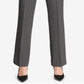 Calça feminina moderna xadrez reta Calvin Klein cinza tamanho 2