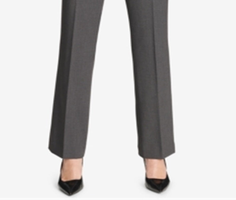 Calça feminina moderna xadrez reta Calvin Klein cinza tamanho 2