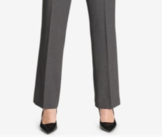 Calça feminina moderna xadrez reta Calvin Klein cinza tamanho 2