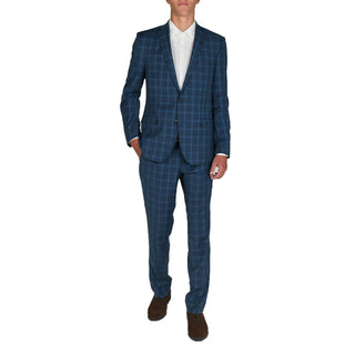 Billy London Slim-Fit Performance Stretch Suit Azul Tamanho 40R