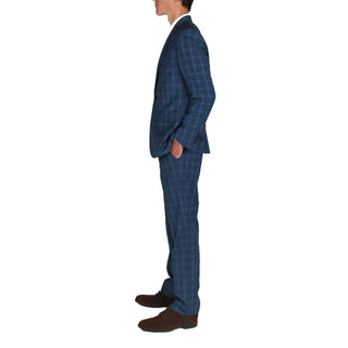 Billy London Slim-Fit Performance Stretch Suit Azul Tamanho 40R