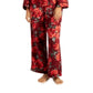 Conjunto de pijama de cetim feminino e faixa de cabeça INC International Concepts, 3 peças, vermelho, tamanho grande