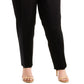 Calça Calvin Klein Feminina Lisa Reta Preta Tamanho 16W