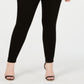 Calça jeans skinny feminina com amarração na cintura e rosa da Celebrity, tamanho 22W, preta