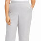 Calça feminina Alfred Dunner Lake Geneva cinza tamanho 20W