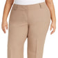 Calça feminina Alfani Curvy Bootcut Tummy Control, bege, tamanho 24W
