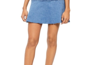 Saia jeans feminina Highlands da Free People, azul, tamanho 10