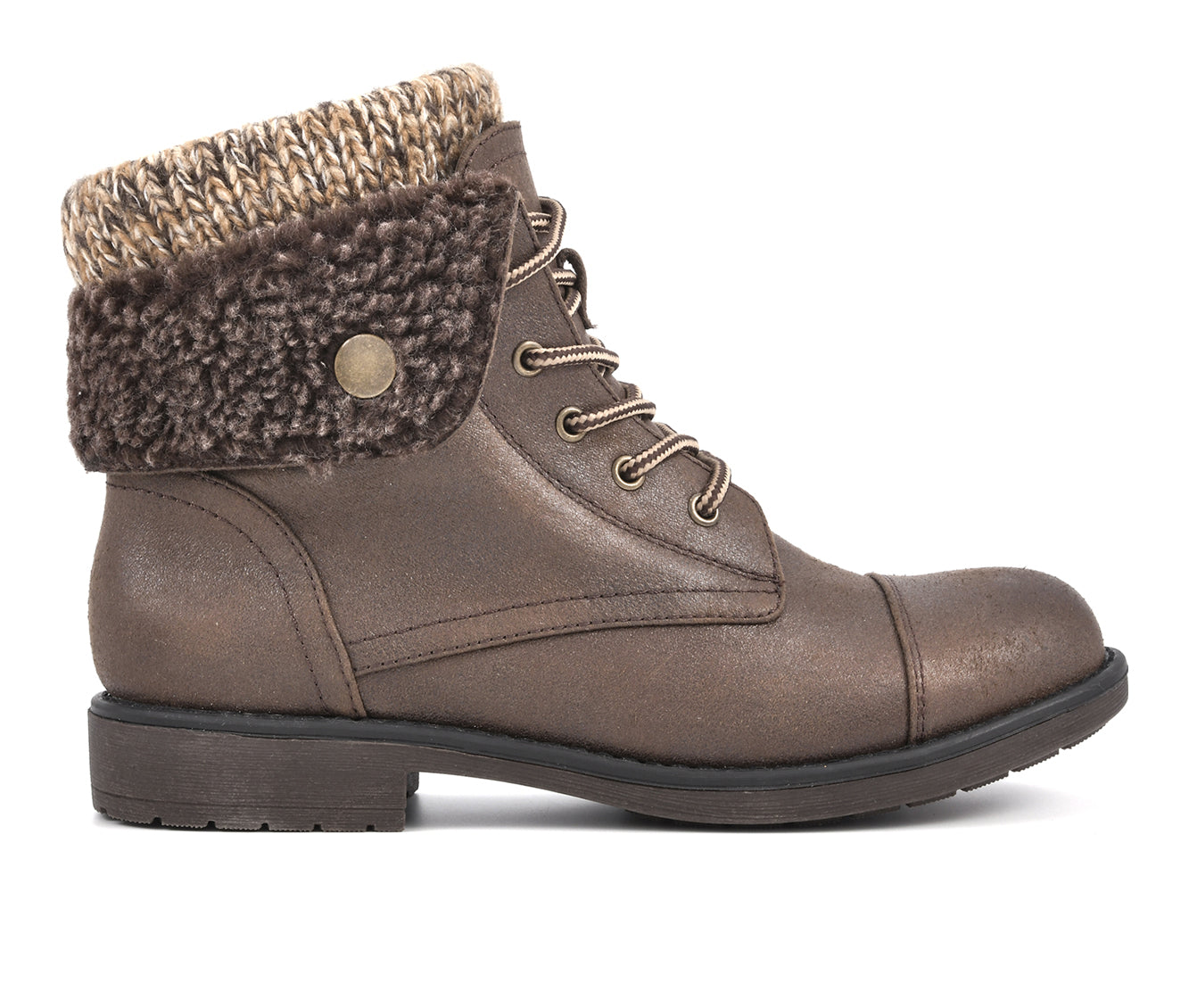 Cliffs by White Mountain Duena Botas de caminhada femininas com cadarço, marrom, tamanho 8,5 W