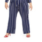 Macacão feminino gaúcho com estampa frontal e amarração NY Collection, azul, tamanho 1X