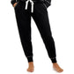 Conjunto de pijama super macio Jenni feminino Twinning, preto, tamanho grande