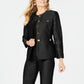 Le Suit Feminino Detalhe de Botão Pantsuit Preto Tamanho 18