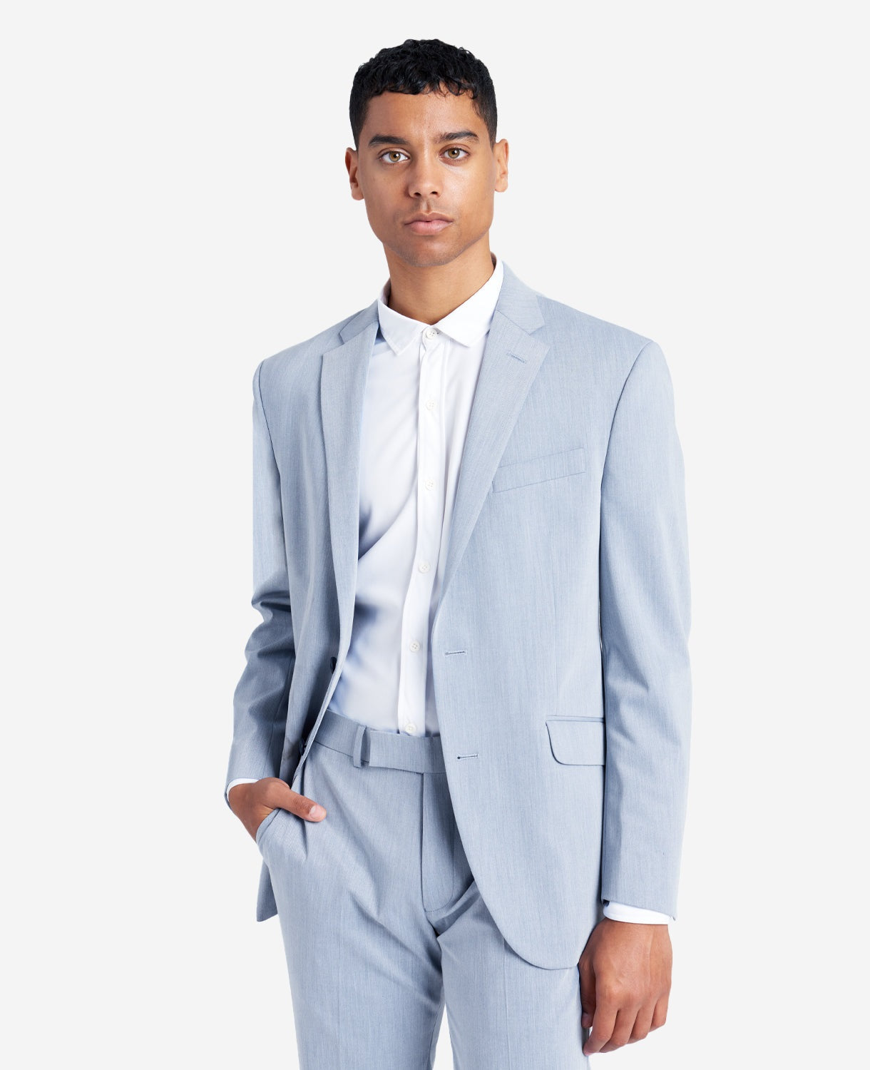 Terno masculino Kenneth Cole Reaction Slim Fit Azul Tamanho 42